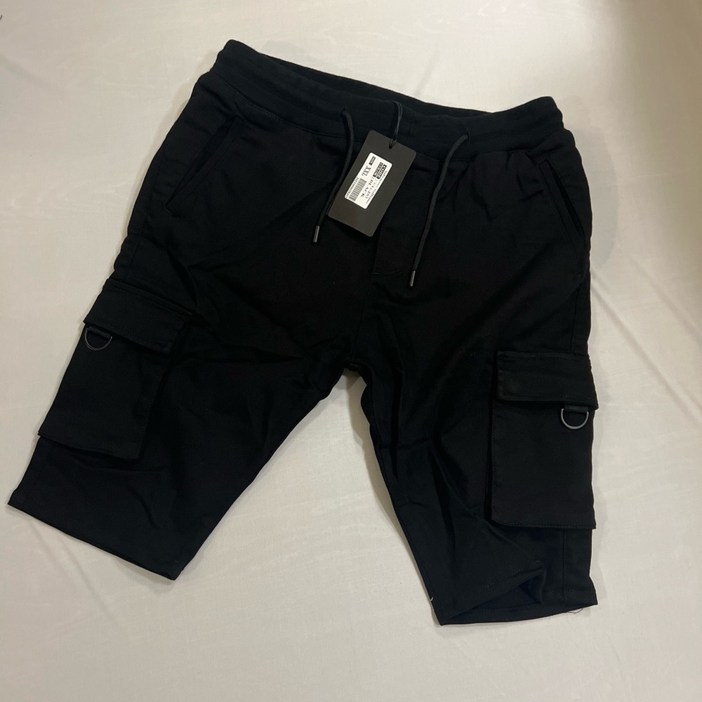 Men’s Black Salvatore Cargo Shorts